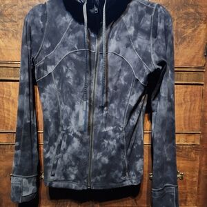 lululemon athletica Women's Blue Tie-Dye Bomber Jacket
